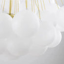 Modern frosted glass ball cloud pendant lights dining room