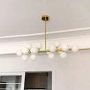 Modern frosted glass ball led chandelier dining room pendant light