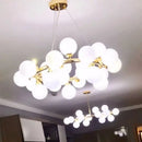 Modern frosted glass ball led chandelier dining room pendant light