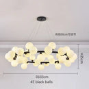 Modern frosted glass ball led chandelier dining room pendant light