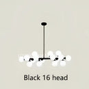 Modern frosted glass ball led chandelier dining room pendant light