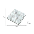 Modern frosted glass geometric tic tac toe set living room decor