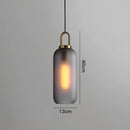 Modern frosted gray glass ball pendant light dining room set