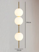Modern frosted white glass ball pendant lamp for dining room