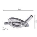 Modern geometric acrylic rope knot sculpture living room decor