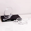 Modern geometric acrylic rope knot sculpture living room decor