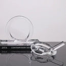 Modern geometric acrylic rope knot sculpture living room decor