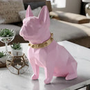 Modern geometric black decorbites dog statue living room sculpture