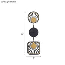 DecorBites™ Modern Black Metal LED Wall Sconce for Living Room - Contemporary Sector Design