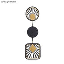 DecorBites™ Modern Black Metal LED Wall Sconce for Living Room - Contemporary Sector Design