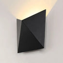 Modern geometric black metal wall sconce for bedroom led wall lamp