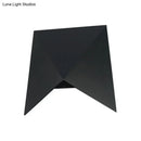 Modern geometric black metal wall sconce for bedroom led wall lamp