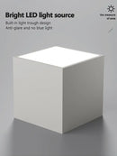 Modern geometric black & white cube bedroom ceiling lamp