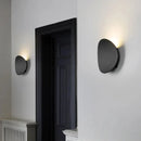 Modern geometric black & white led wall light – living room sconce