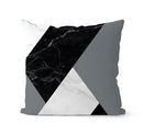 Modern geometric black & white pillowcase set – living room cushion