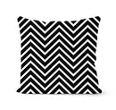 Modern geometric black & white pillowcase set – living room cushion