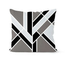 Modern geometric black & white pillowcase set – living room cushion