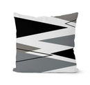 Modern geometric black & white pillowcase set – living room cushion