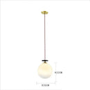 Modern geometric brass & black glass pendant light dining room