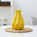 Modern geometric ceramic diamond vase set living room decor