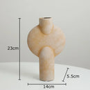 Modern geometric ceramic vase set of 4 living room decor