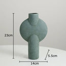 Modern geometric ceramic vase set of 4 living room decor