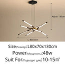 Modern geometric chrome & gold dimmable led ceiling light dining room