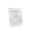 Modern geometric clear crystal glass cube photo frame living room decor