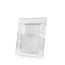 Modern geometric clear crystal glass cube photo frame living room decor