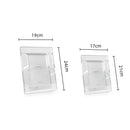 Modern geometric clear crystal glass cube photo frame living room decor