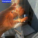 Modern geometric crystal chrome led chandelier living room pendant light