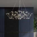 Modern geometric cube light pendant – dining room led chandelier