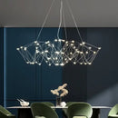 Modern geometric cube light pendant – dining room led chandelier