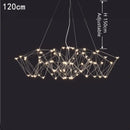 Modern geometric cube light pendant – dining room led chandelier