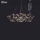 Modern geometric cube light pendant – dining room led chandelier