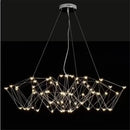 Modern geometric cube light pendant – dining room led chandelier