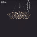 Modern geometric cube light pendant – dining room led chandelier