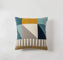Modern geometric embroidery cushion cover set living room decor