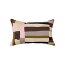 Modern geometric embroidery pillow cover yellow & gray living room