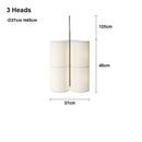 Modern geometric fabric cluster pendant light dining room living room