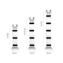 Modern geometric glass candle holder set dining room block design
