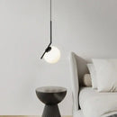 Modern geometric glass pendant lights for bedroom bedside