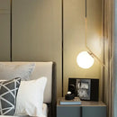 Modern geometric glass pendant lights for bedroom bedside