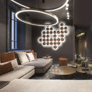 Modern geometric glossy gold led wall sconces living room art decor