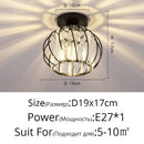 Modern geometric gold & black crystal glass led chandelier living room