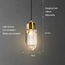 Modern geometric gold & clear crystal led ceiling chandelier bedroom