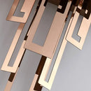 Modern geometric gold crystal wall lamp bedroom sconce