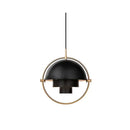 Modern geometric gold iron deformable pendant lamp for living room