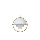 Modern geometric gold iron deformable pendant lamp for living room