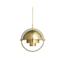 Modern geometric gold iron deformable pendant lamp for living room